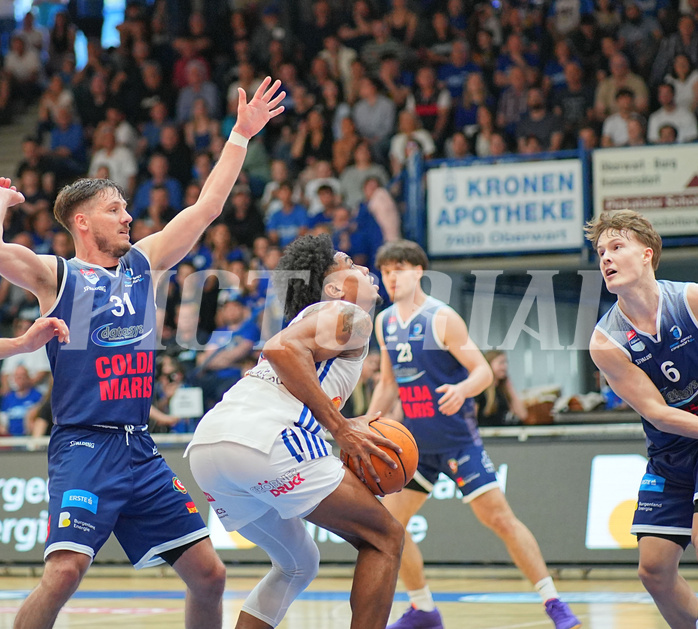 Basketball, Basketball Superliga 2024/25, Playoffs, Finale Spiel 1, Oberwart Gunners vs. BBC Nord Dragonz