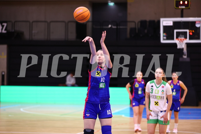 15.03.2025, Graz, Raiffeisen Sportpark, Basketball Damen Superliga 2024/25, Semifinale Spiel 1, UBI Graz vs. UBSC-DBBC Graz,  