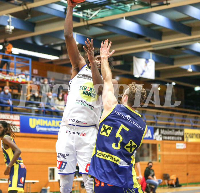 Basketball Superliga 2021/22, Grunddurchgang 7.Runde Gmunden Swans vs. UBSC Graz


