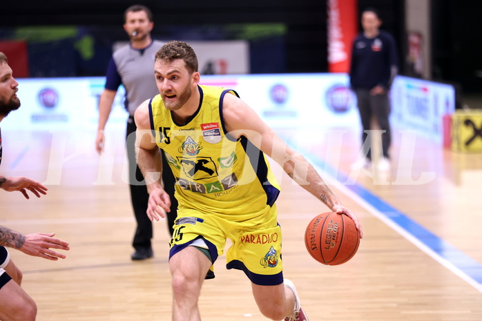 10.04.2023, Graz, Raiffeisen Sportpark Graz, Basketball Superliga 2022/23, 9. Qualifikationsrunde, UBSC Raiffeisen Graz vs. COLDAMARIS BBC Nord Dragonz 10.04.2023, Graz, Raiffeisen Sportpark Graz, Basketball Superliga 2022/23, 9. Qualifikationsrunde, UBSC Raiffeisen Graz vs. COLDAMARIS BBC Nord Dragonz