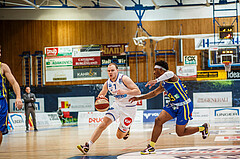 Basketball, bet-at-home Basketball Superliga 2020/21, Grunddurchgang, 12. Runde, Oberwart Gunners, UBSC Graz, Sebastian Käferle (7)