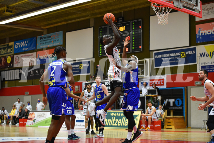 Basketball Superliga 2021/22, 
Viertelfinale Spiel 4, Flyers Wels vs Swans Gmunden