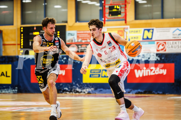 Basketball, win2day Basketball Superliga 2024/25, Grunddurchgang 9.Runde, Traiskirchen Lions, Gmunden Swans, Aleksej Kostic (6)
