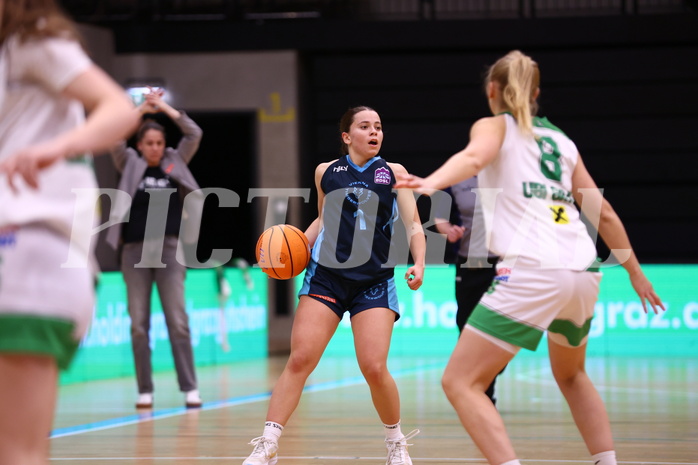 26.01.2025, Graz, Raiffeisen Sportpark, Basketball Damen Superliga 2024/25, Grunddurchgang, 12.Runde, UBI Graz vs. DBB WelsVienna Timberwolves