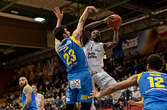 Basketball, Basketball Superliga 2022/23, Grunddurchgang Runde 18, Kapfenberg Bulls, SKN St. P