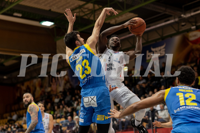 Basketball, Basketball Superliga 2022/23, Grunddurchgang Runde 18, Kapfenberg Bulls, SKN St. P