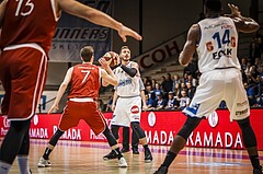 Basketball, ABL 2018/19, Grunddurchgang 29.Runde, Oberwart Gunners, Traiskirchen Lions, Hayden Thomas Lescault (11)