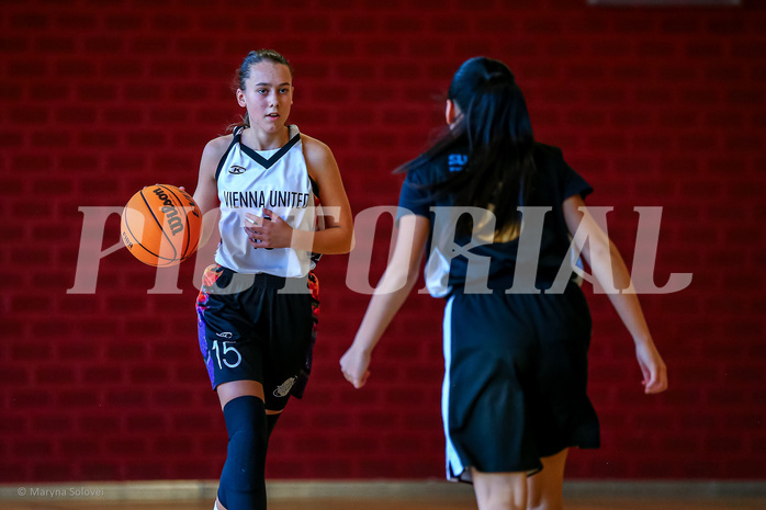 23.11.2024 Österreichischer Basketballverband 2024/25, SLWU14, Vienna United vs. VKL Vikings Swans


