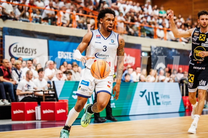Basketball, win2day Basketball Superliga 2024/25, Playoffs Halbfinale 4. Spiel
, BBC Nord Dragonz, Gmunden Swans, Rayshawn Mart (3)