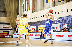 Basketball, bet-at-home Basketball Superliga 2021/22, Platzierungsrunde 9.Runde, SKN St. Pölten Basketball, Oberwart Gunners, Sebastian Käferle (7)