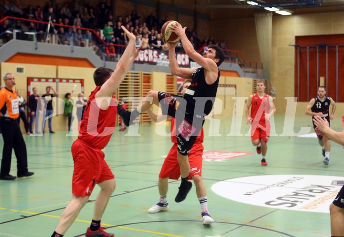 Basketball 2.Bundesliga 2016/17, Grunddurchgang 18.Runde Mistelbach Mustangs vs. Mattersburg Rocks


