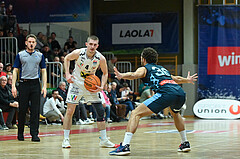 Basketball, Superliga 2023/24, Grunddurchgang 22. Runde, Flyers Wels vs. Vienna Timberwolves,