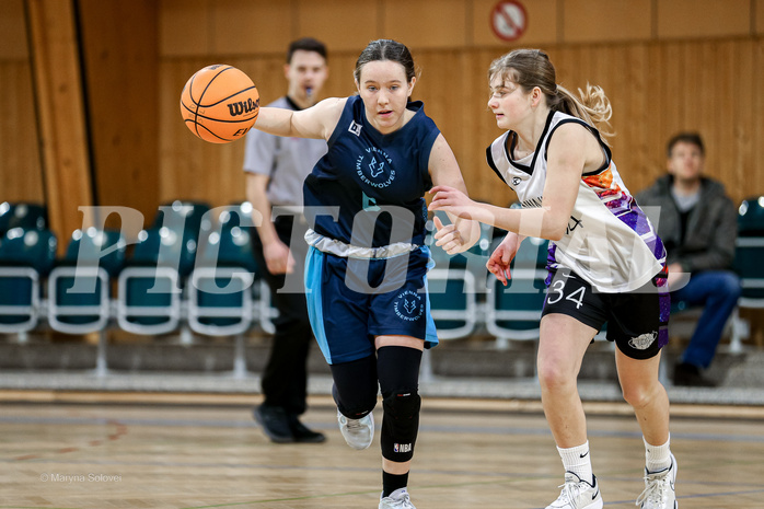 23.02.2025 Österreichischer Basketballverband 2024/25, SLWU14 Vienna United vs. Vienna Timberwolves