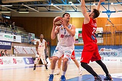 Basketball, ABL 2016/17, Playoff HF Spiel 1, Oberwart Gunners, WBC Wels, Benjamin Blazevic (12)
