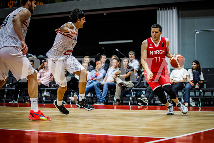 Basketball, AUT vs. NOR, Austria, Norway, Stian Mjoes (11)