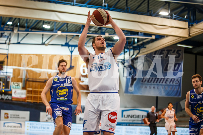 Basketball, bet-at-home Basketball Superliga 2020/21, Platzierungsrunde, 1. Runde, Oberwart Gunners, Gmunden Swans, Terrence Bieshaar (14)