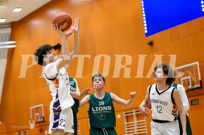 08.03.2025 Österreichischer Basketballverband 2024/25, SLMU16, Post SV Wien vs Dornbirn Lions