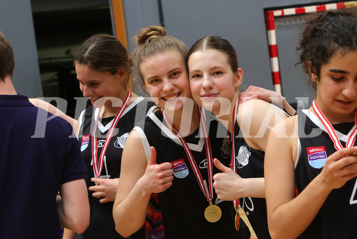 Superliga 2022/23, WU19 Finale, Siegerehrung Basketduchess Klosterneuburg vs. Vienna United


