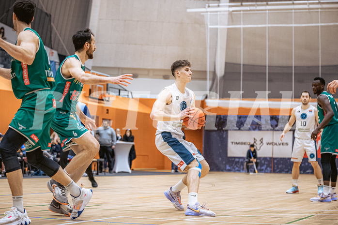 Basketball, Win2Day Superliga 2022/23, 9. Qualifikationsrunde, Vienna Timberwolves, Kapfenberg Bulls, Jakob Lohr (12)