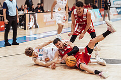 Basketball, Basketball Superliga 2023/24, Gunddurchgang 7. Runde, Oberwart Gunners, BC Vienna, Bogic Vujosevic (5) ), Florian Koeppel (8), Davor Konjevic (31)