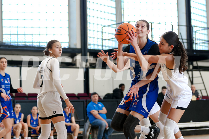 02.03.2025 Österreichischer Basketballverband 2024/25, SLWU16 Basket Flames UNION vs. DBB  Basketgirls Wels