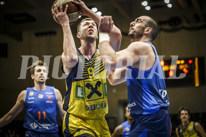 Basketball, ABL 2018/19, Grunddurchgang 17.Runde, UBSC Graz, Kapfenberg Bulls, Luka Nikolic (9) Basketball, ABL 2018/19, Grunddurchgang 17.Runde, UBSC Graz, Kapfenberg Bulls, Luka Nikolic (9)