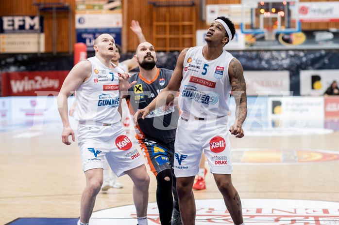 Basketball, Basketball Superliga 2022/23, Platzierungsrunde 10, Oberwart Gunners, Klosterneuburg Dukes, Sebastian K Basketball, Basketball Superliga 2022/23, Platzierungsrunde 10, Oberwart Gunners, Klosterneuburg Dukes, Sebastian K