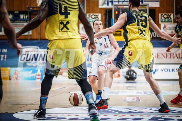 Basketball, ABL 2018/19, Grunddurchgang 27.Runde, Oberwart Gunners, BC Vienna, Sebastian Käferle (7) Basketball, ABL 2018/19, Grunddurchgang 27.Runde, Oberwart Gunners, BC Vienna, Sebastian Käferle (7)