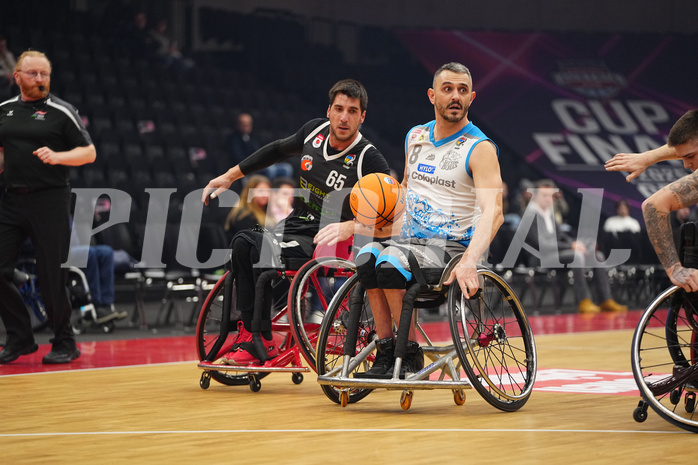 Basketball Austria Cup 2025, Final Four, Rollstuhl BB Cup Finale,  Flinkstones Graz vs Sitting Bulls Klosterneuburg



