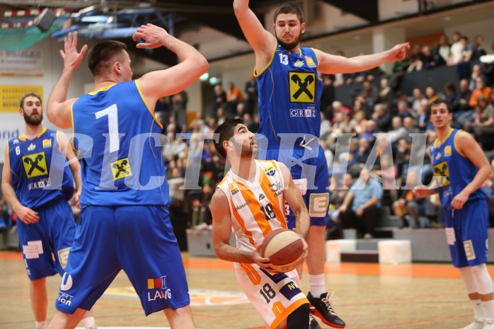 Basketball ABL 2017/18, Grunddurchgang 14.Runde BK Dukes Klosterneuburg vs. UBSC Graz


