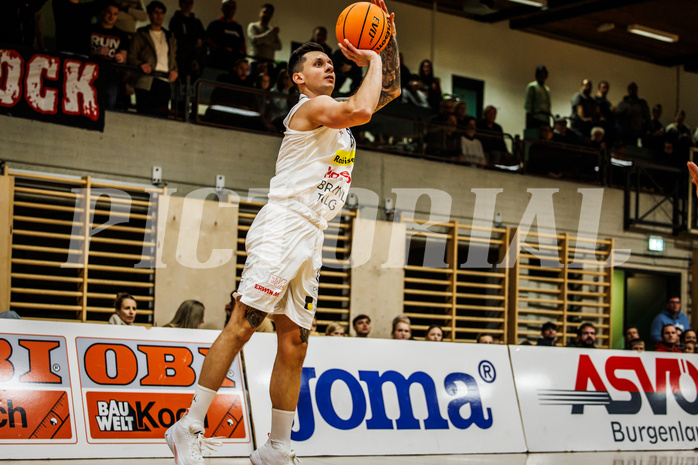 Basketball, Basketball Zweite Liga 2023/24, Grunddurchgang 10.Runde, Mattersburg Rocks, BBU Salzburg, Petar Zivkovic (8)