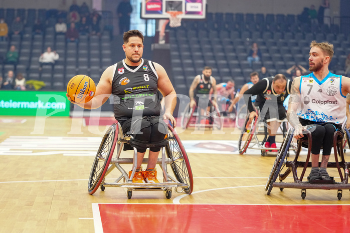 Basketball Austria Cup 2025, Final Four, Rollstuhl BB Cup Finale,  Flinkstones Graz vs Sitting Bulls Klosterneuburg


