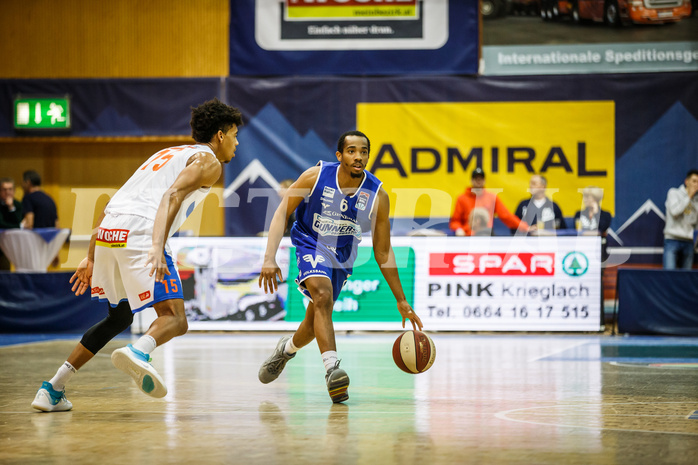 Basketball, Admiral Basketball Superliga 2019/20, Grunddurchgang 10.Runde, Kapfenberg Bulls, Oberwart Gunners, Lawrence Alexander (6)