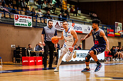 Basketball, win2day Basketball Superliga 2024/25, Grunddurchgang Runde 19, Oberwart Gunners, BBC Nord Dragonz, Jonathan Knessl (12)