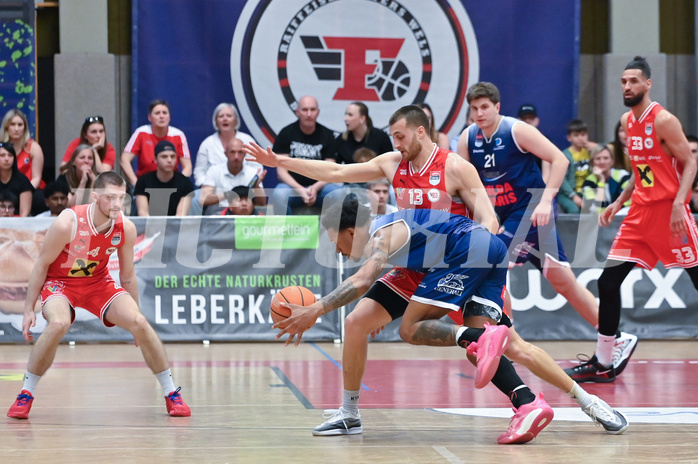 Basketball Superliga 2024/25, Playoff, Viertelfinale Spiel 1, Flyers Wels vs BBC Nord Dragonz,
