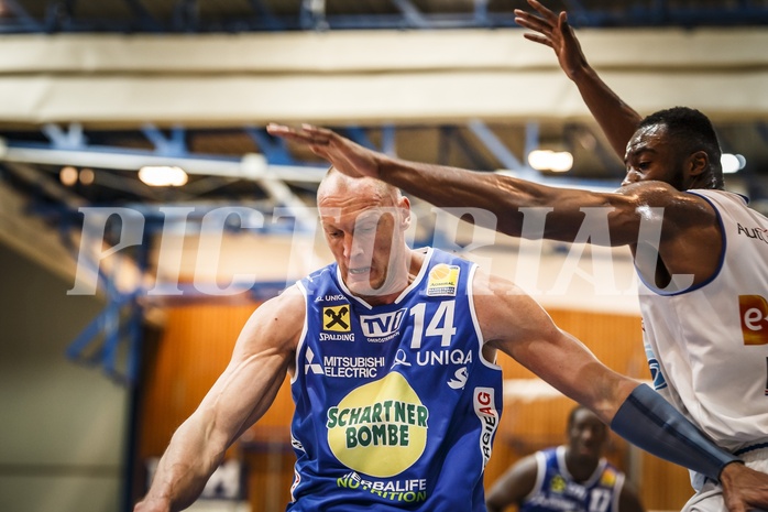 Basketball, ABL 2018/19, Playoff HF Spiel 1, Oberwart Gunners, Gmunden Swans, Tilo Klette (14)