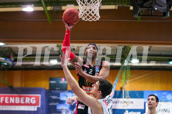 Basketball Superliga 2021/22, Grundduchgang 16.Runde , Kapfenberg Bulls vs. BC Vienna
