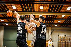 Basketball, Basketball Zweite Liga 2024/25, Grunddurchgang 13.Runde, Mattersburg Rocks, Güssing Blackbirds, Asdren Drew Koka (22)