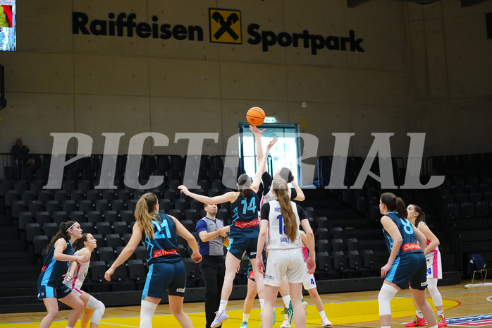 Basketball Damen Superliga 2023/24, Grunddurchgang, 14. Runde, UBSC Graz vs. Timberwolves