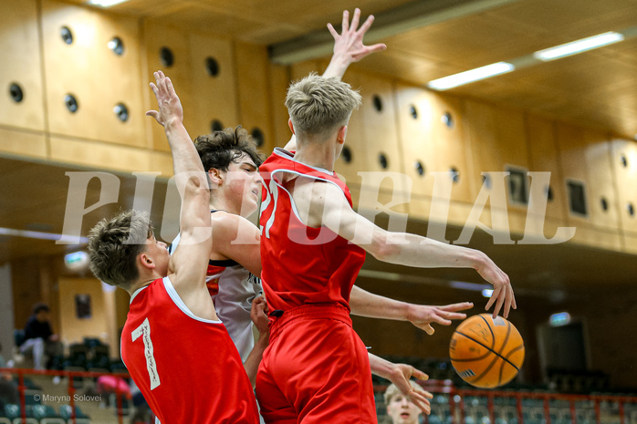 13.04.2025 Österreichischer Basketballverband 2024/25, SLMU19, Vienna United vs. SG Salzkammergut