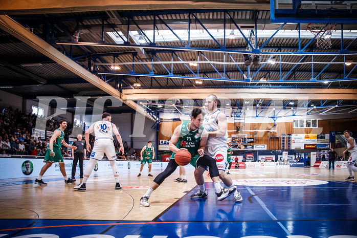 Basketball, bet-at-home Basketball Superliga 2021/22, Playoffs, Viertelfinale Spiel 3, Oberwart Gunners, Kapfenberg Bulls, Nemanja Krstic (12)