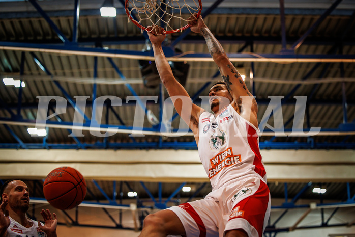 Basketball, win2day Basketball Superliga 2022/23, Grunddurchgang Runde 4, Oberwart Gunners, BC Vienna, Khalid Thomas (15)