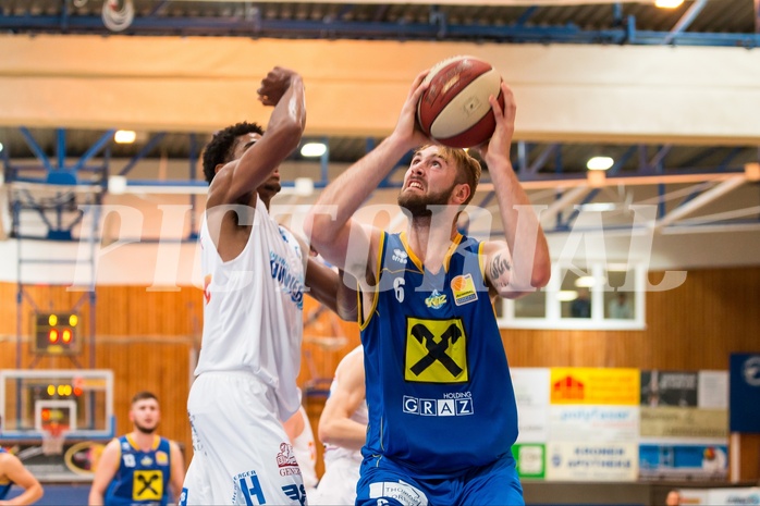 Basketball, ABL 2017/18, Grunddurchgang 2.Runde, Oberwart Gunners, UBSC Graz, Darien Nelson-Henry (6)