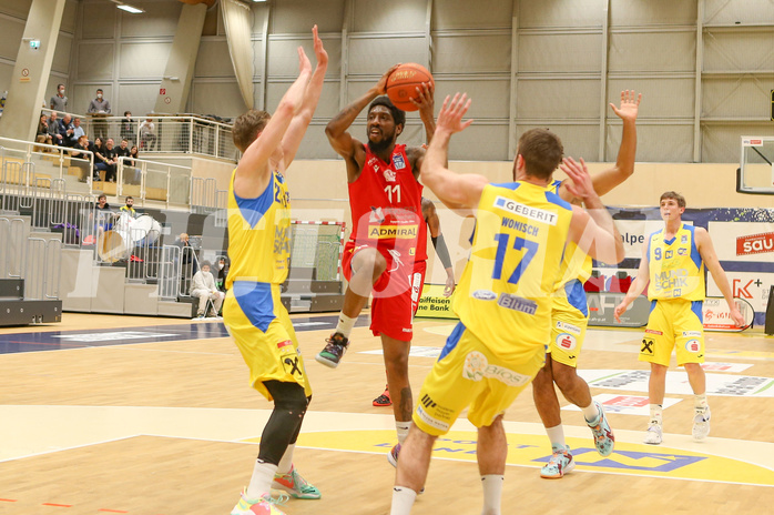 Basketball Superliga 2021/22, Grunddurchgang 17.Runde SKN St.Pölten vs. Traiskirchen Lions