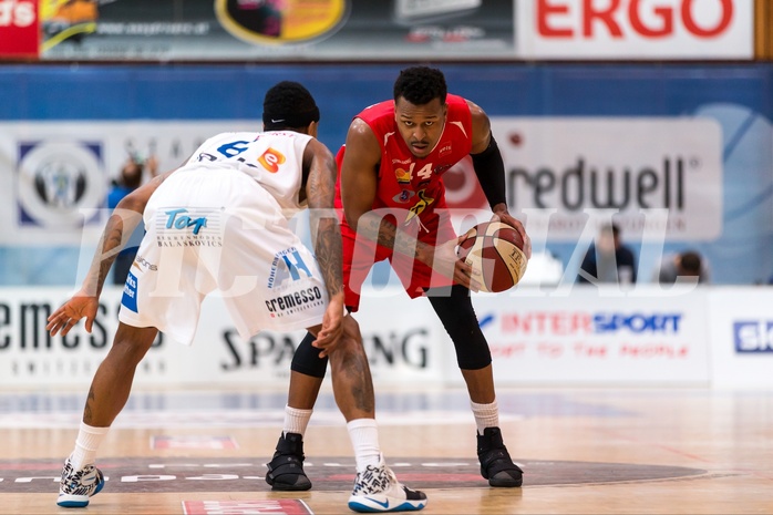 Basketball, ABL 2016/17, Playoff HF Spiel 1, Oberwart Gunners, WBC Wels, De Juan Wright (14)