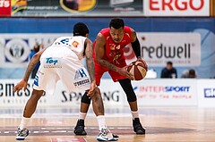Basketball, ABL 2016/17, Playoff HF Spiel 1, Oberwart Gunners, WBC Wels, De Juan Wright (14)