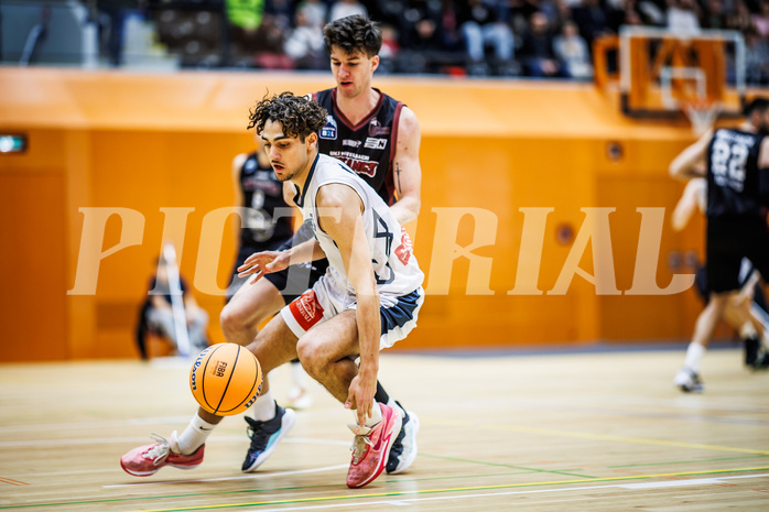 Basketball, Basketball Zweite Liga 2024/25, Grunddurchgang 6.Runde, Vienna Timberwolves, Mistelbach Mustangs, Armin Karian (7)