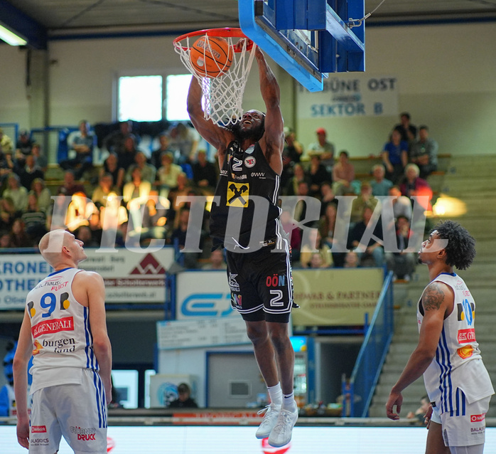 Basketball Superliga 2024/25, 10.Plazierungsrunde Oberwart Gunners vs. Flyers Wels