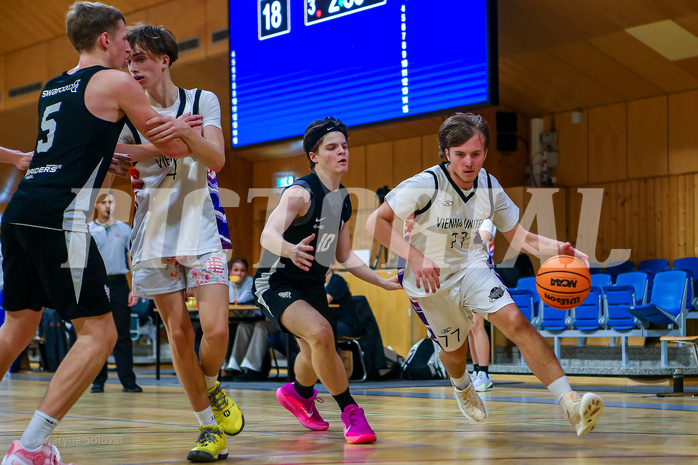 01.12.2024 Österreichischer Basketballverband 2024/25, SLMU16, Post SV Wien vs. Swarco Raiders