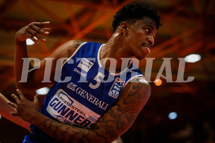 Basketball, Basketball Austria, Cup Final Four 2021/22 
Halbfinale 1, BBC Nord Dragonz, Oberwart Gunners, Rob Howard (5)